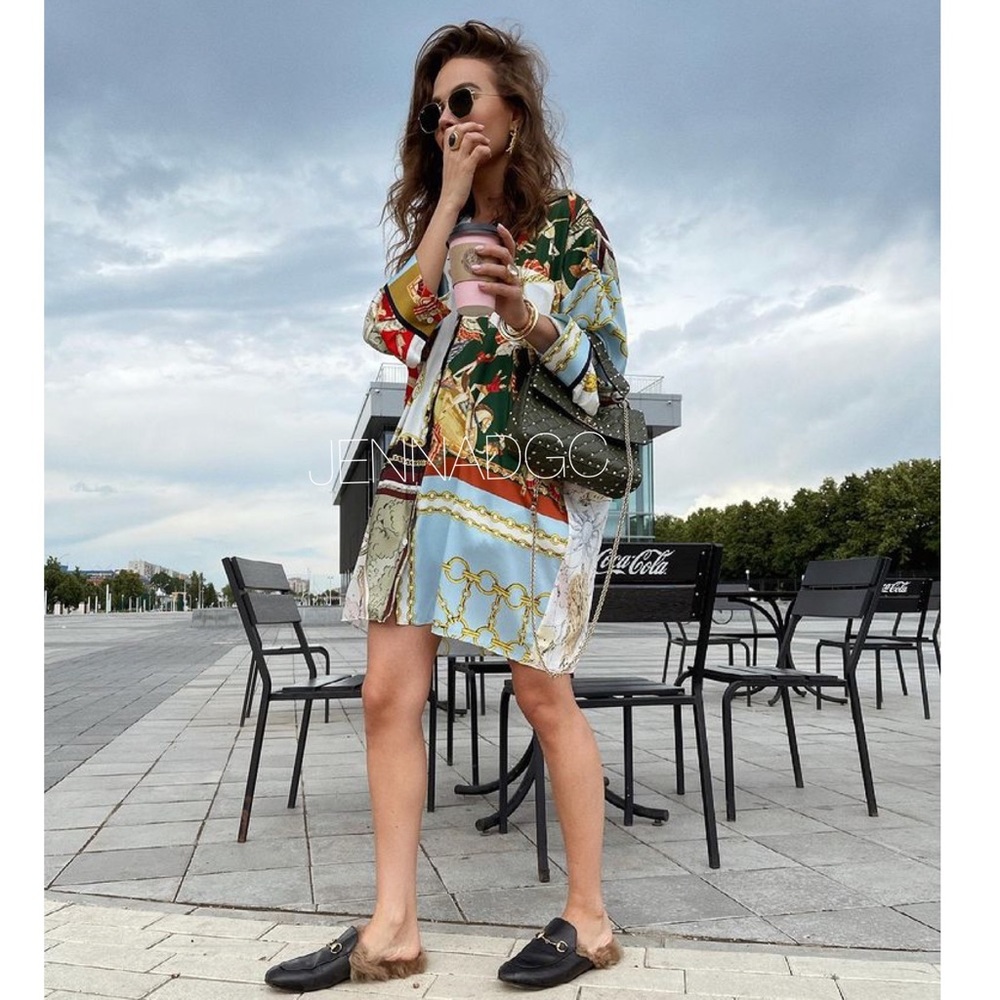 NWT Zara oversized patchwork shirt - Picture 5 of 17